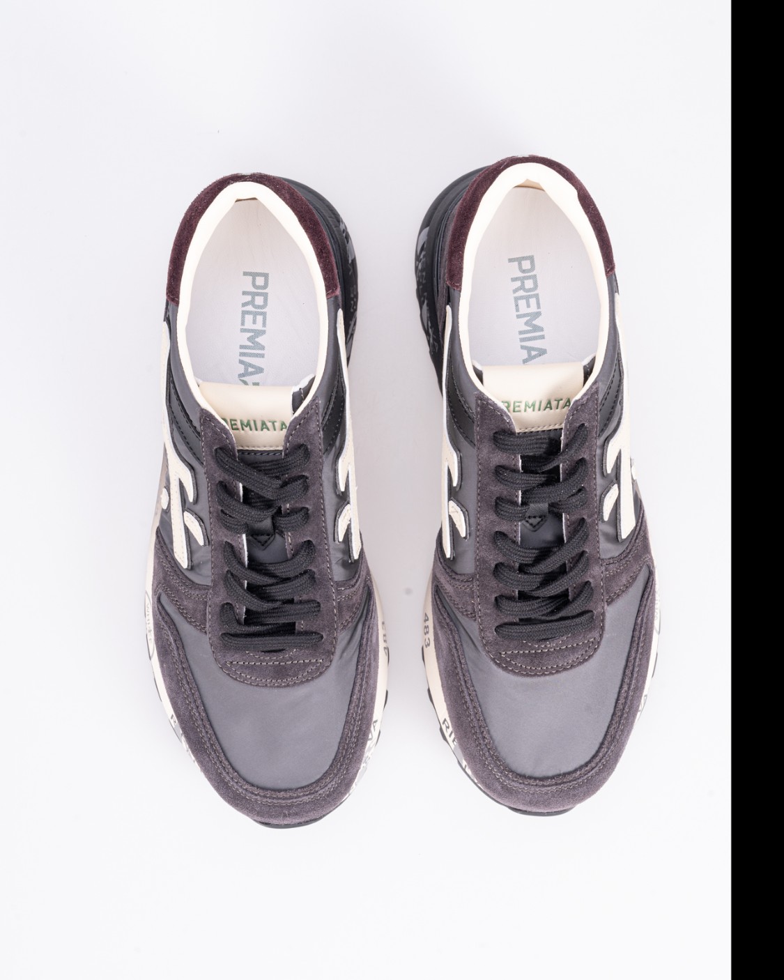 shop PREMIATA Saldi Scarpa: Premiata sneakers "Mick 6872".
Brand Logo.
Suola ergonomica.
Composizione tomaia: 45% Pelle di vitello 55% Poliammide.
Suola: 65% EVA 5% TPU (PLASTIC MATERIAL) 30% RUBBER.
Made in Vietnam.. MICK 6872-G number 3001654